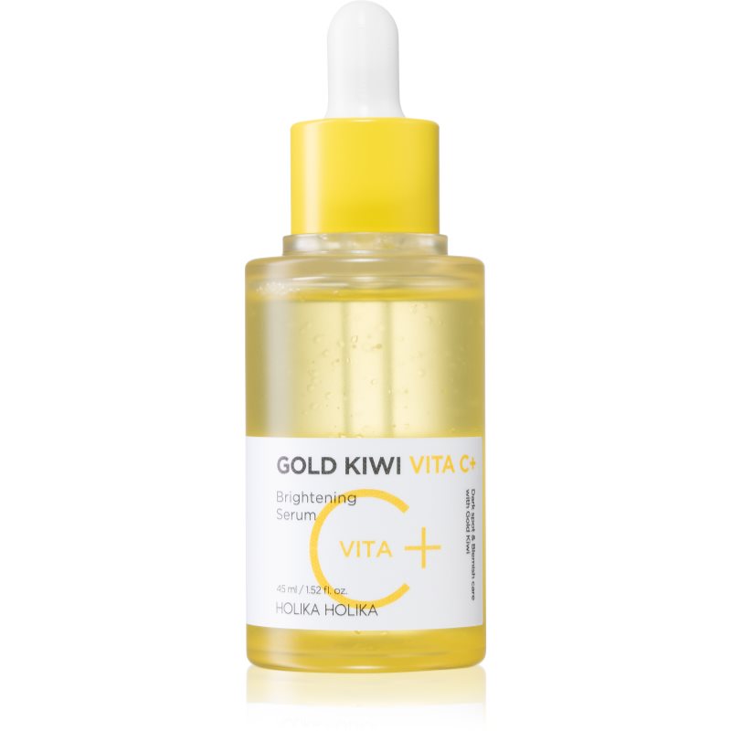 Holika Holika Gold Kiwi Vita C+ skaistinamasis serumas su vitaminu C pigmentinių dėmių korekcijai 45 ml