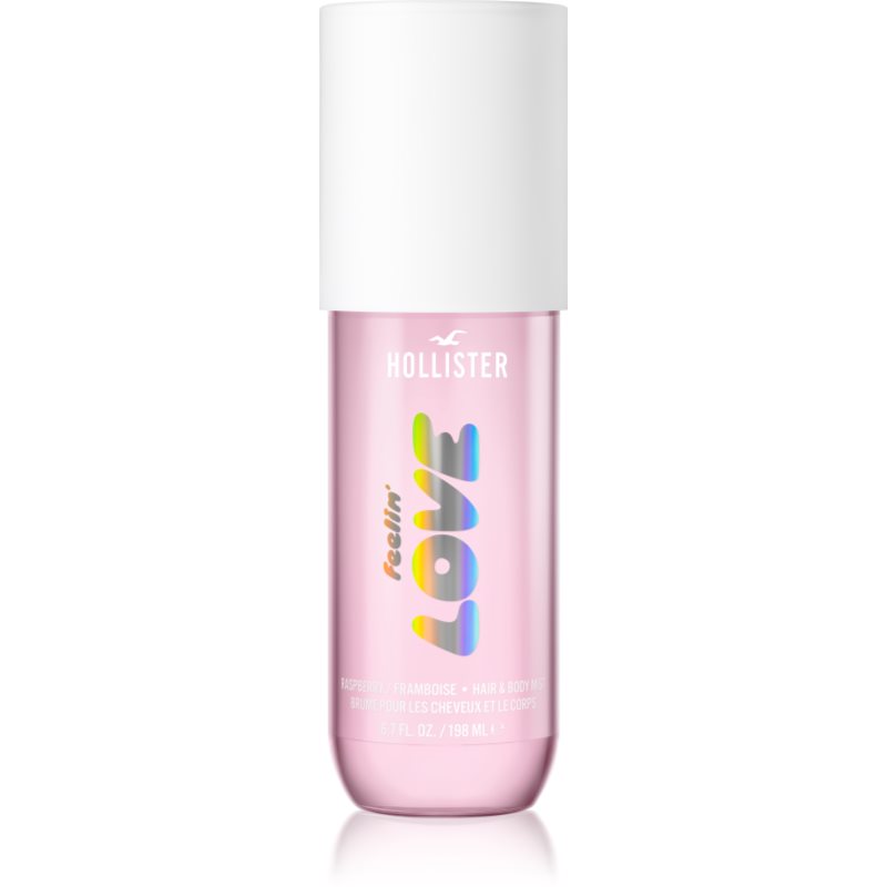Hollister Feelin' Love parfumovaná hmla na telo a vlasy pre ženy Raspberry 198 ml