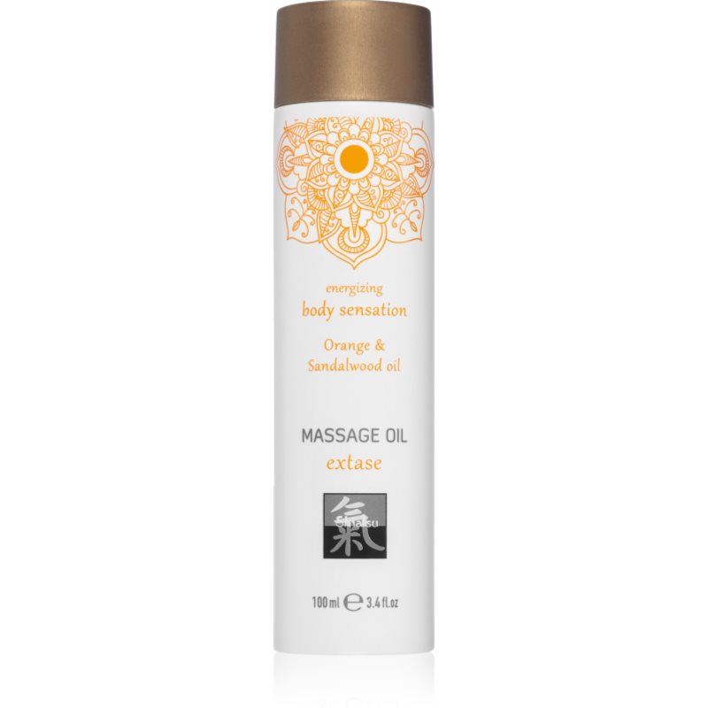 HOT Shiatsu masážní tělový olej Exstase Orange & Sandalwood 100 ml