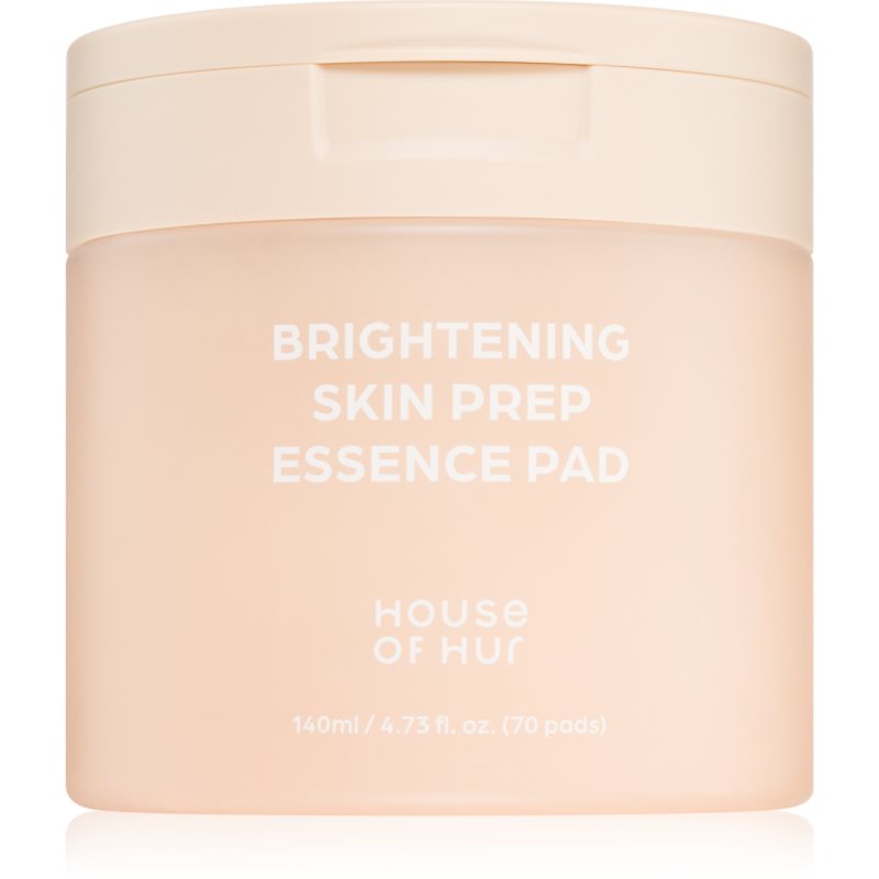 House of Hur Brightening Skin Prep Essence Pad tonizační polštářky pro sjednocení barevného tónu pleti 140 ml