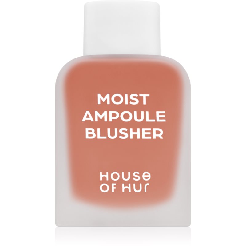 House of Hur Moist Ampoule Blusher tekutá tvářenka mini odstín 01 Nude Beige 10 ml