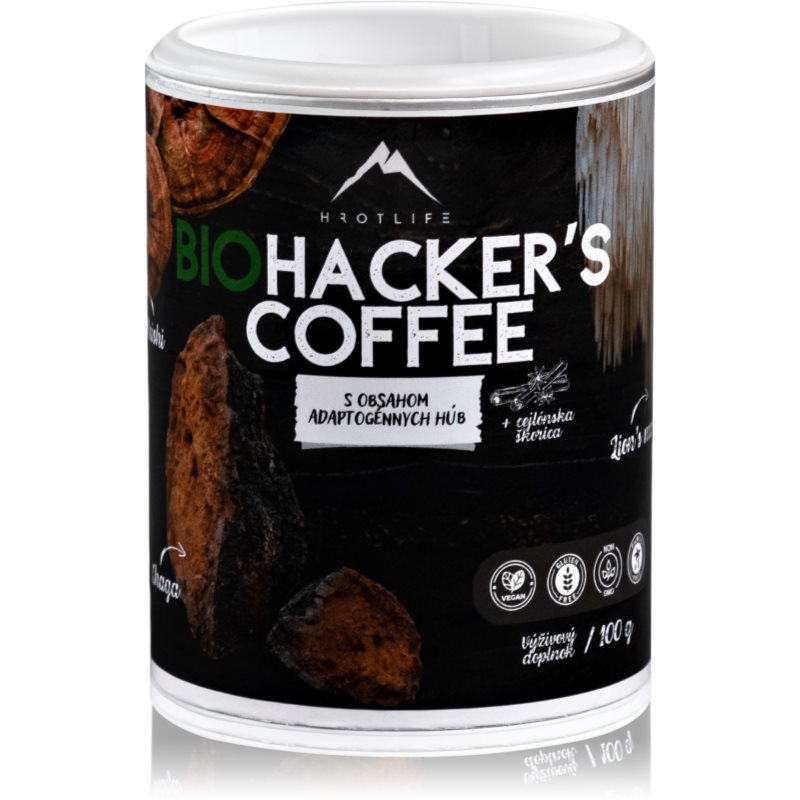 Hrotlife BioHacker's Coffee BIO instantná káva 100 g