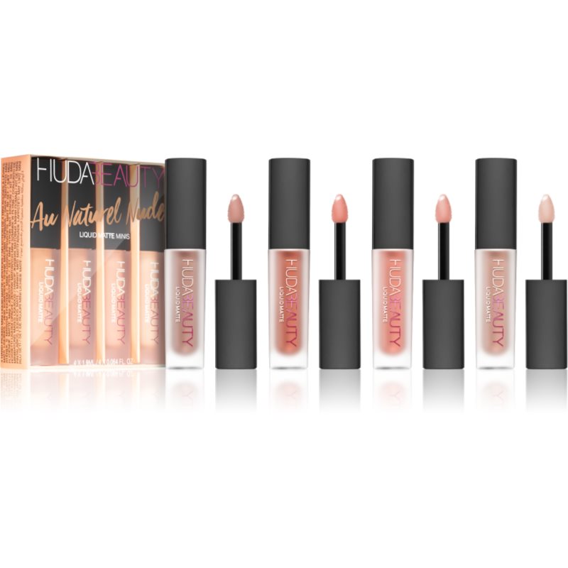

Huda Beauty Au Naturel Liquid Matte Minis набір губних помад