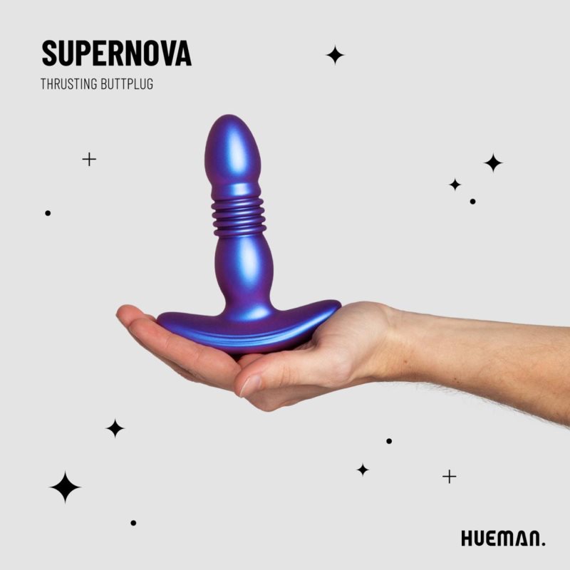 HUEMAN SuperNova Thrusting Butt plug anální kolík vibrační 13.5 cm (obrázek 5)