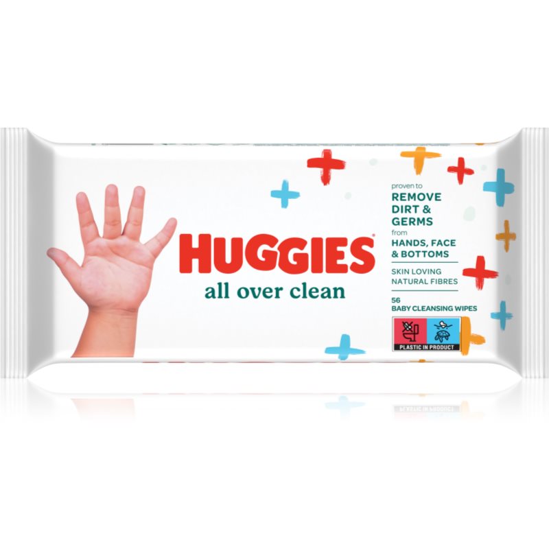 Huggies All Over Clean tisztító törlőkendő gyermekeknek 56 db