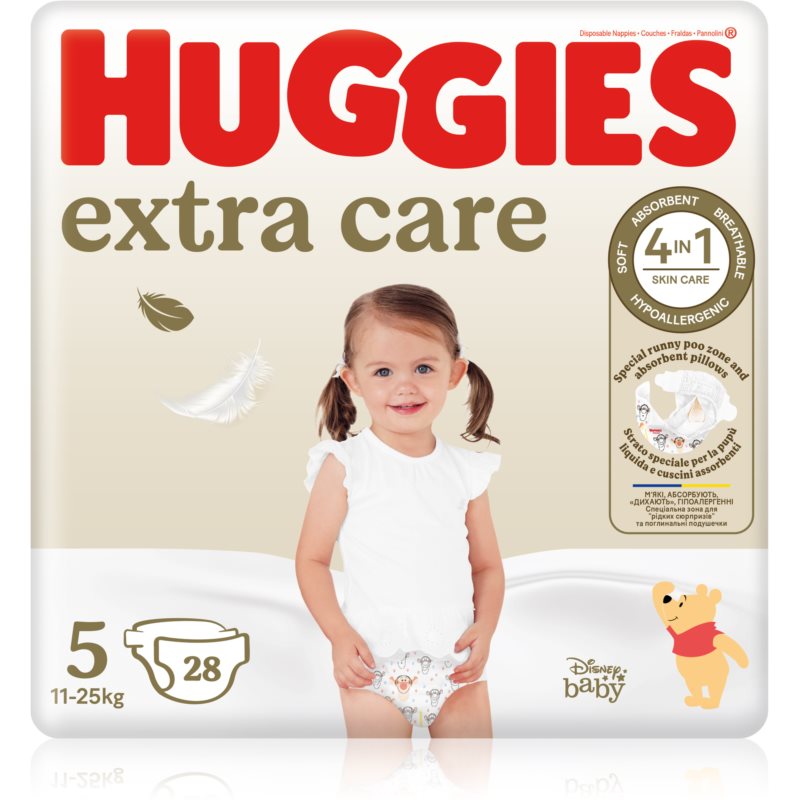 Huggies Extra Care Size 5 couches jetables 11-25 kg 28 pcs unisex