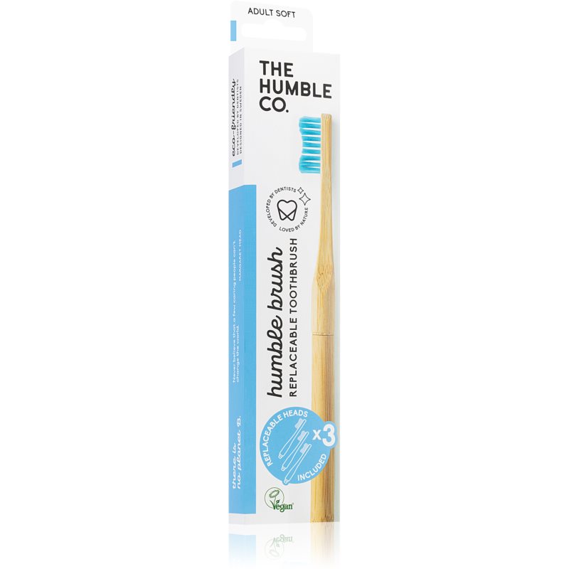 The Humble Co. Brush Adult οδοντόβουρτσα με ανταλλακτική κεφαλή Soft 3 τμχ φωτογραφία