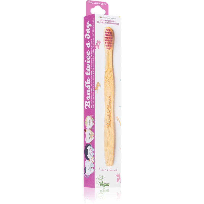 The Humble Co. Brush Kids Bamboo Toothbrush Ultra Soft For Children 1 Pc