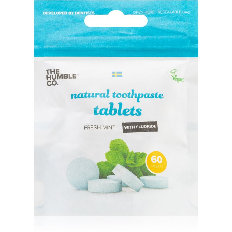 The Humble Co. Natural Toothpaste Tablets pastilės Fresh Mint 60 vnt.
