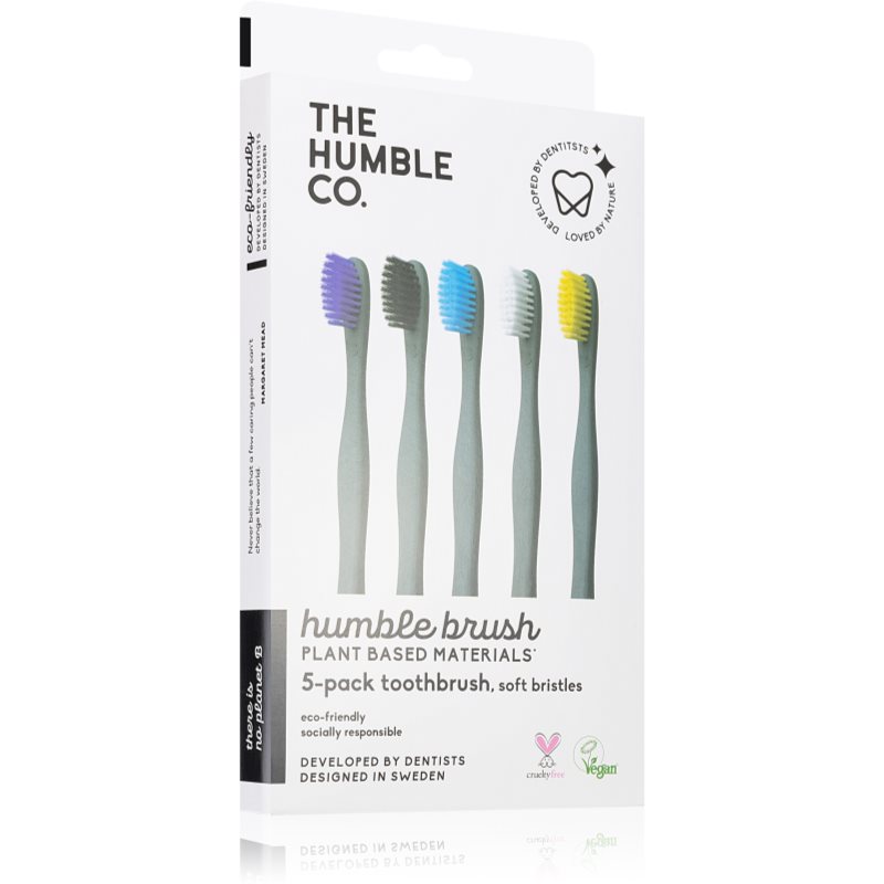 The Humble Co. Brush Plant οδοντόβουρτσα από φυσικό υλικό ύπερ-μαλακό 5 τμχ φωτογραφία