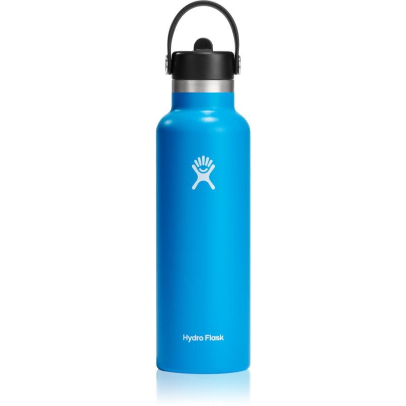 Hydro Flask Standard Mouth Straw Cap Thermoflasche Farbe Blue 621 ml