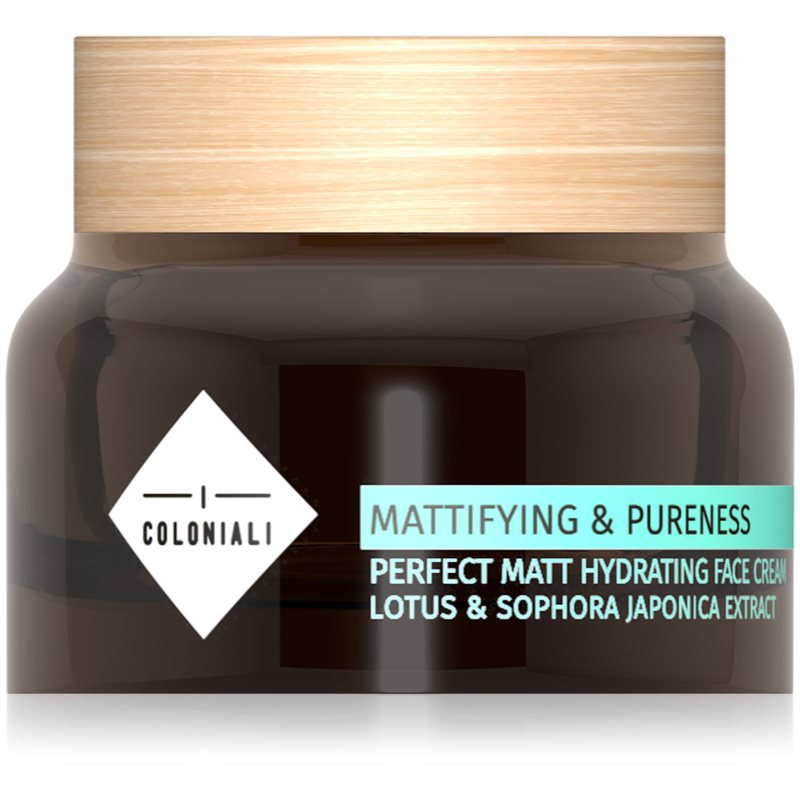 

I Coloniali Mattifying & Pureness матуючий крем із зволожуючим ефектом для нормальної та змішаної шкіри