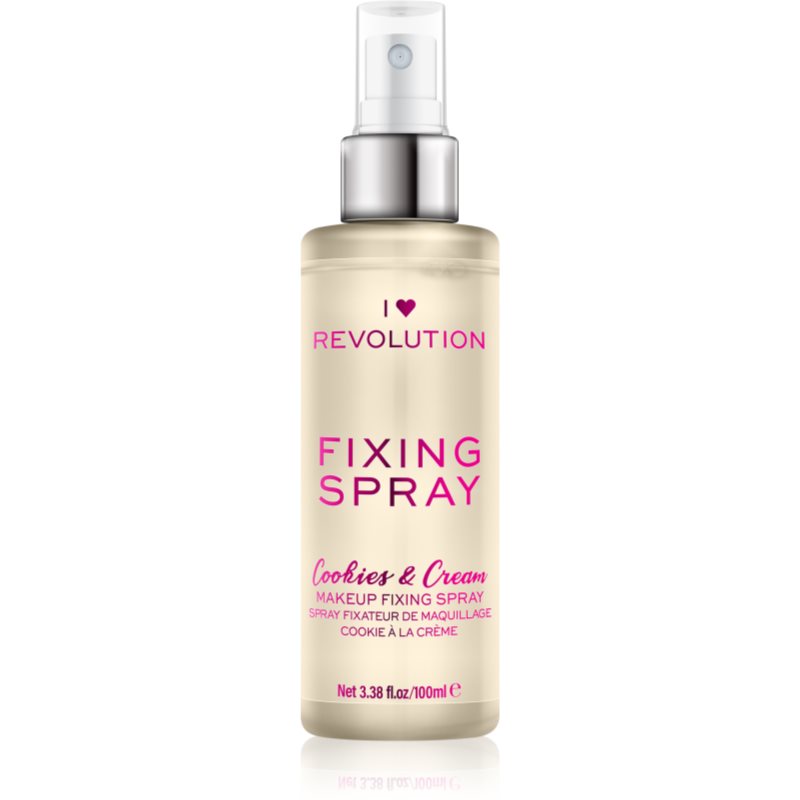 I Heart Revolution Fixing Spray fixační sprej na make-up s vůní Cookies & Cream 100 ml