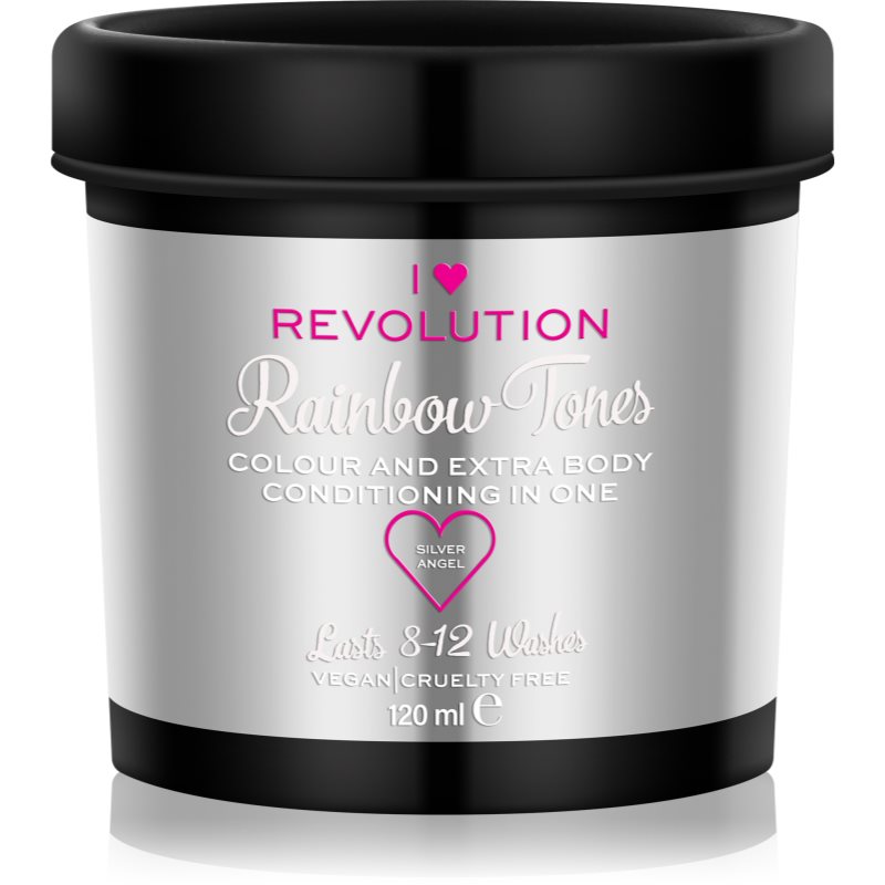 

I Heart Revolution Rainbow Tones тимчасова фарба для волосся для волосся відтінок Silver Angel