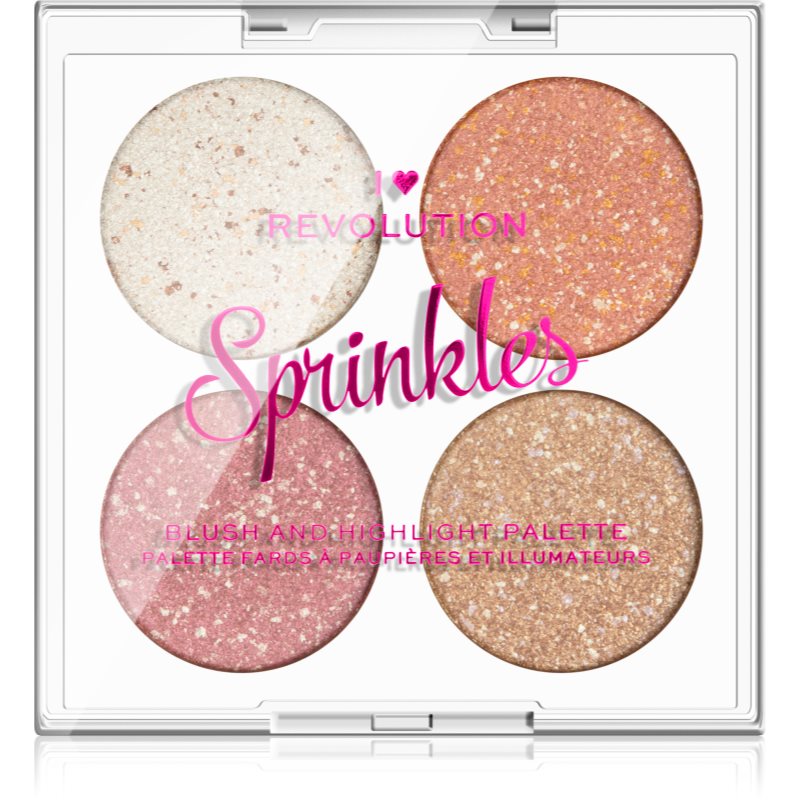 

I Heart Revolution Sprinkles палетка для обличчя відтінок Frosted Cupcake