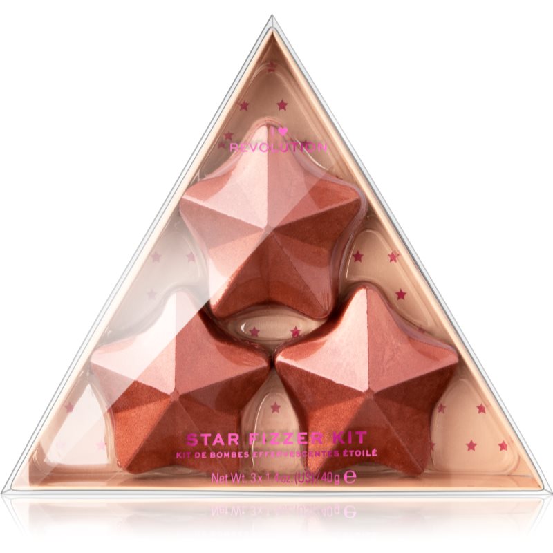 I Heart Revolution Fizzer Kit Star színes fürdőpezsgőtabletták 120 g