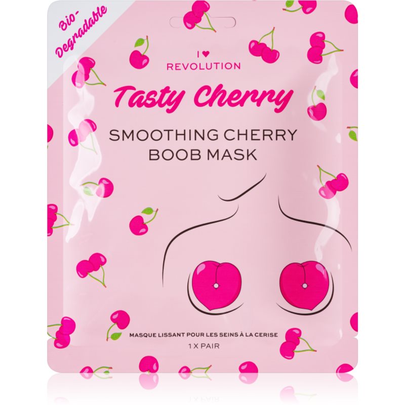 I Heart Revolution Tasty Cherry Intensive Hydrogel Mask To Firm The Neckline 2 Pc