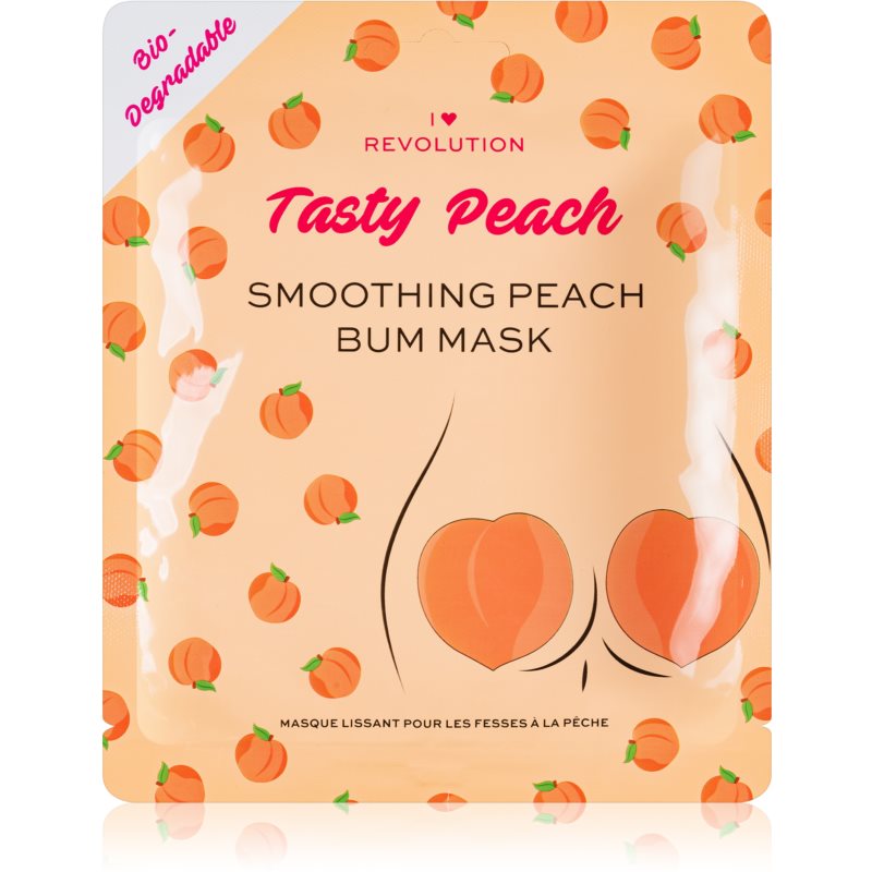 I Heart Revolution Tasty Peach Intensive Hydrogel Mask For Buttocks And Hips 2 Pc