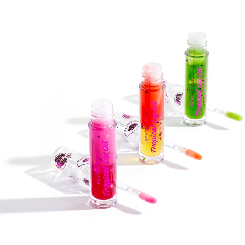 I Heart Revolution Tasty Tropical Tinted Lip Oil For Hydration And Shine Shade Papaya 3,8 Ml