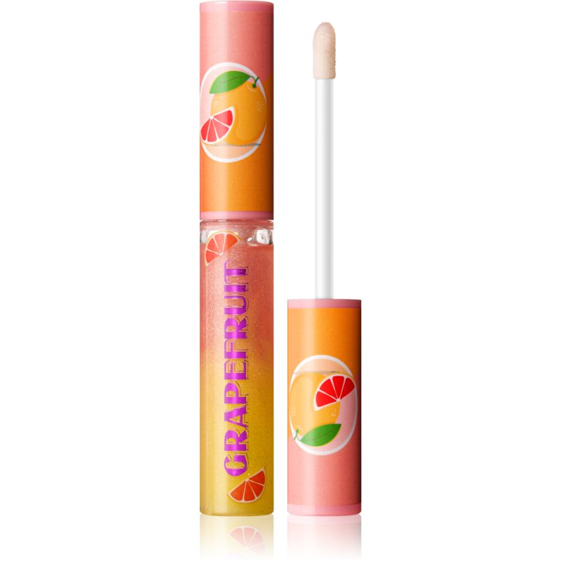 I Heart Revolution Fruity Grapefruit Fizz Glitter Lip Gloss With Aroma Grapefruit 7 Ml
