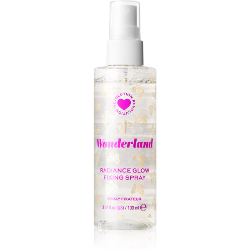 I Heart Revolution Butterfly Brightening Setting Spray With Glitter With Aroma Sweet And Floral 100 Ml