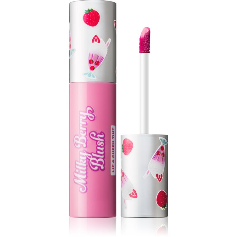 I Heart Revolution Milkshake Milky Berry Blush multifunkční líčidlo líčidlo na rty a tváře odstín Strawberry Shake 10 ml