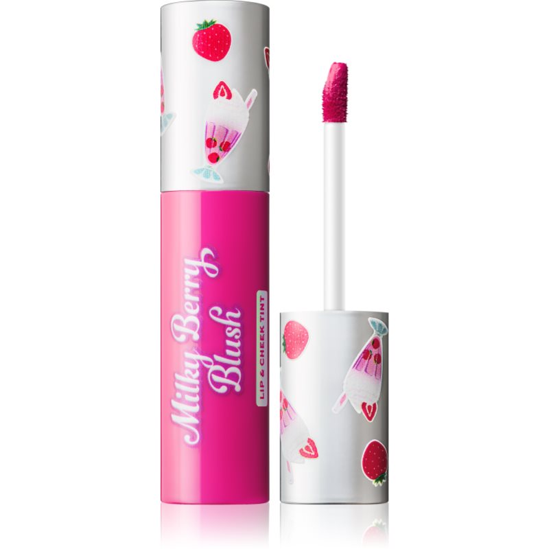 I Heart Revolution Milkshake Milky Berry Blush multifunkční líčidlo líčidlo na rty a tváře odstín Berry Burst 10 ml