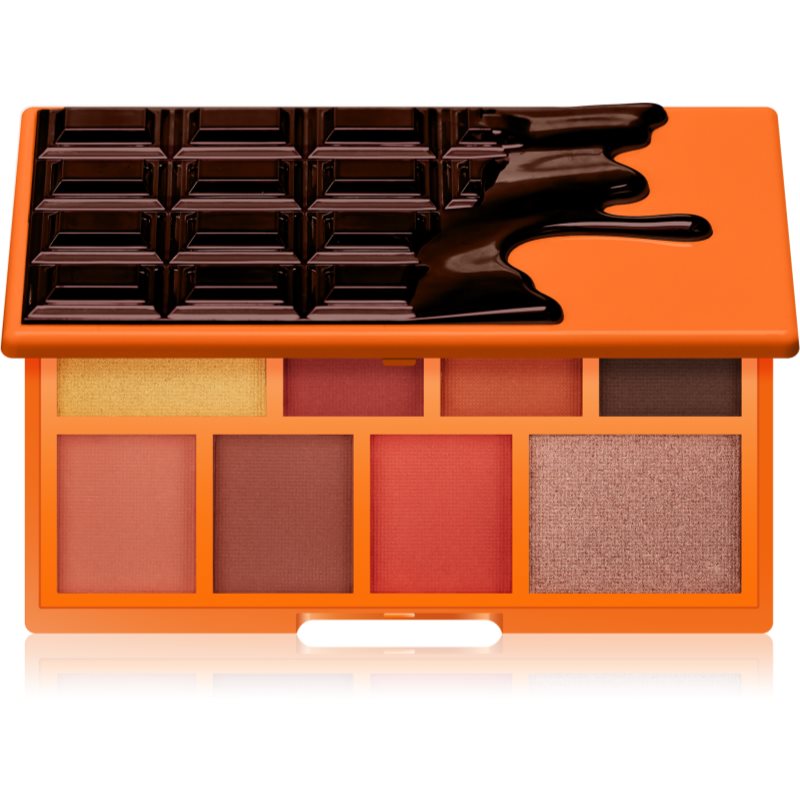 I Heart Revolution Mini Chocolate paleta očních stínů odstín Choc Orange 2 x 1,5 g + 6 x 11.2 g