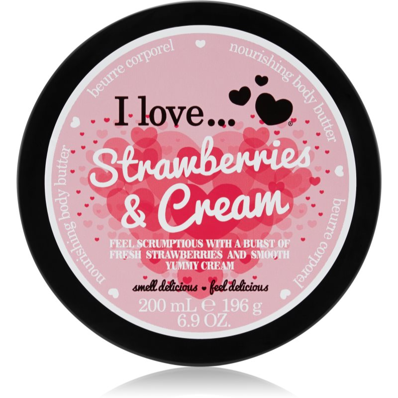 I love... Strawberries & Cream kūno sviestas 200 ml