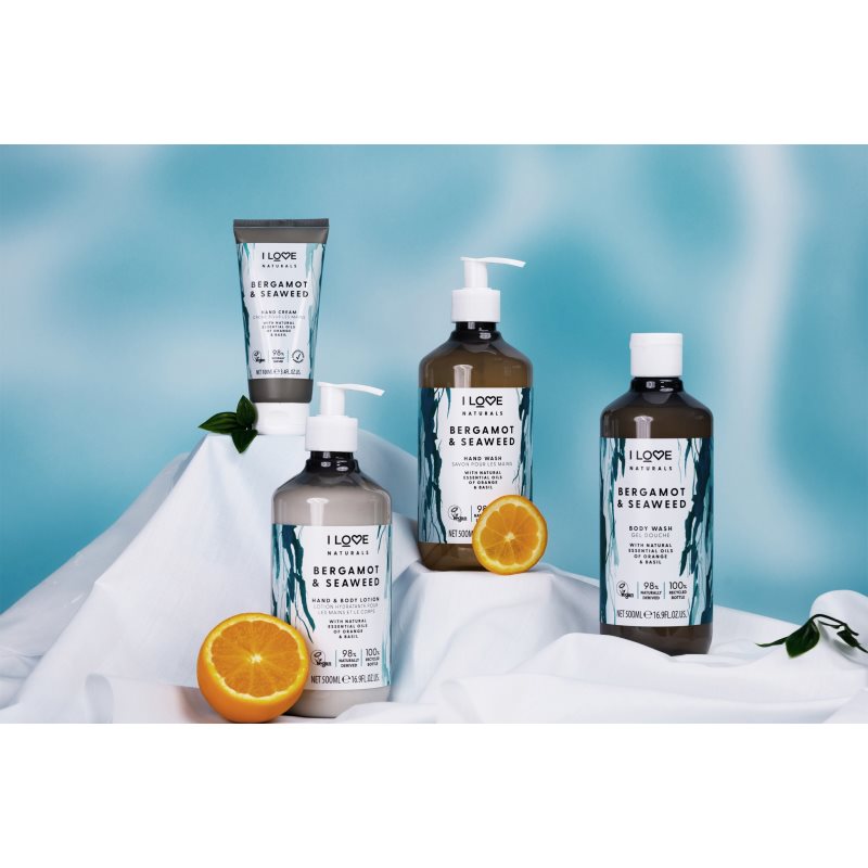 I Love Naturals Bergamot & Seaweed flüssige Seife für die Hände 500 ml