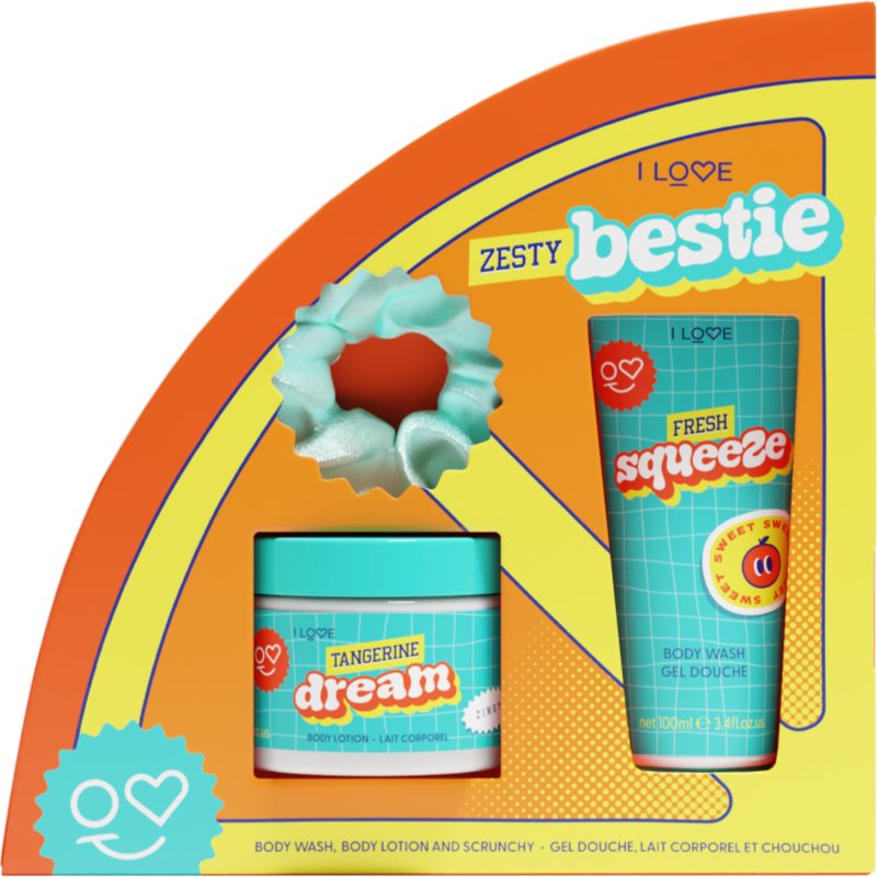 I Love Zesty Bestie Geschenkset Duft Zesty Orange