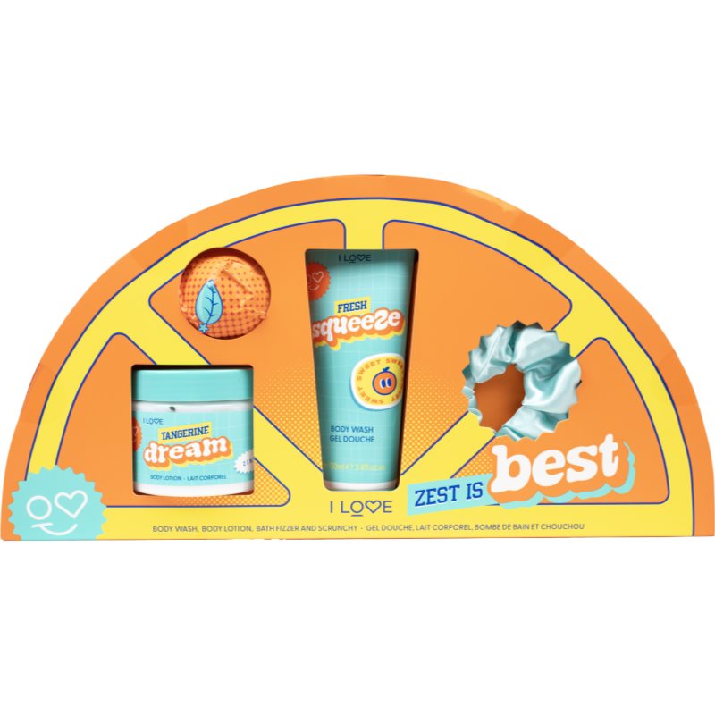 I Love Zest is Best dárková sada do koupele vůně Zesty Orange