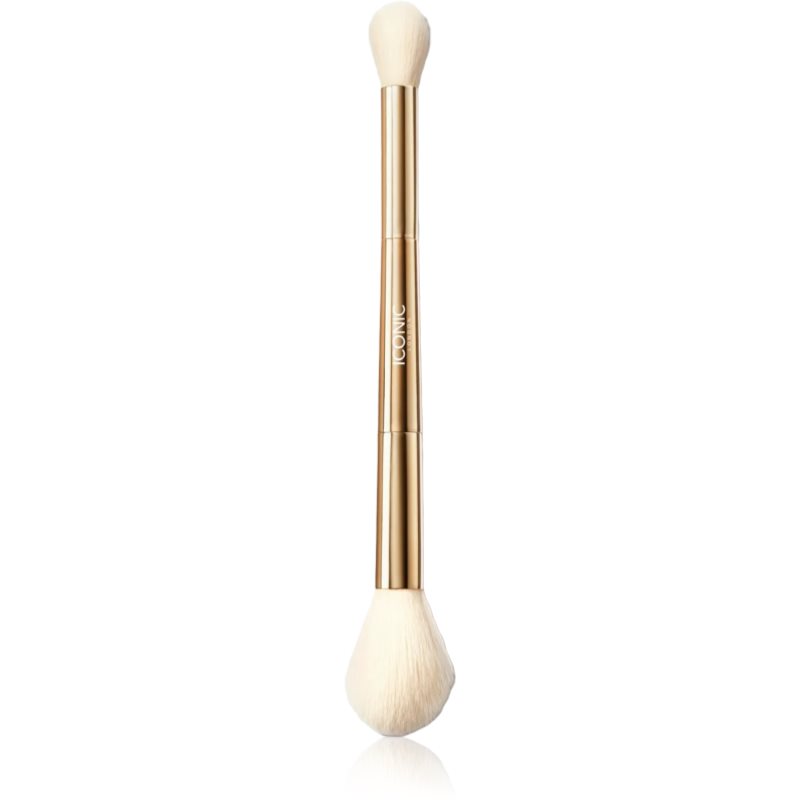 Iconic London Highlight & Blush Brush Double-Ended Brush For Blusher And Contouring 1 Pc