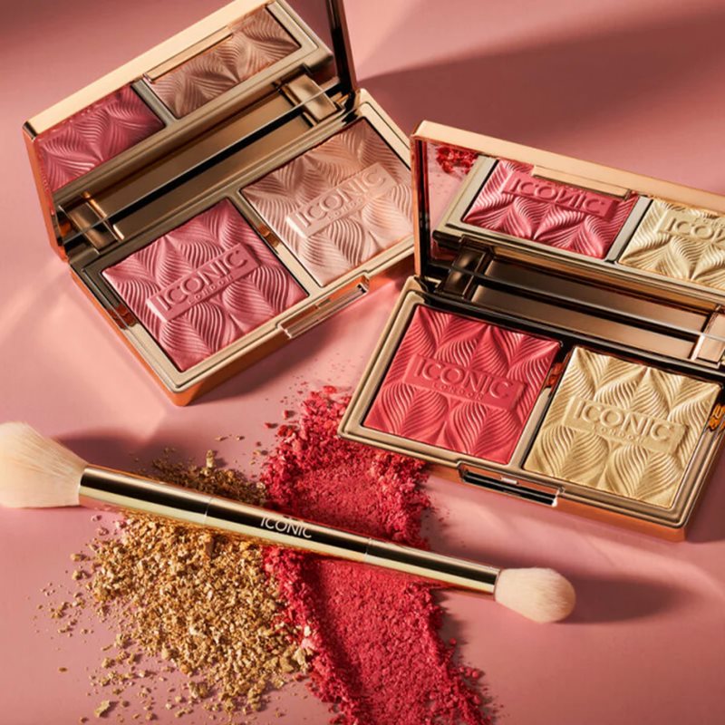 ICONIC London Highlight & Blush Brush doppelseitiger Pinsel für Rouge und Contouring 1 St. (Bild 4)