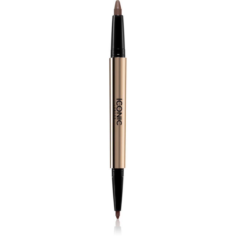 ICONIC London Smokey Eye Duo Kajal oboustranná tužka na oči odstín Chocolate Brown 0.85 g