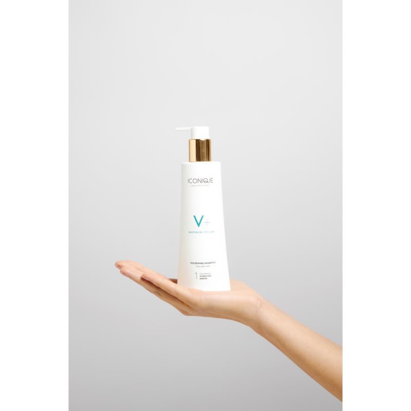 ICONIQUE Professional V+ Maximum Volume Thickening Shampoo Volumising Shampoo For Fine Hair 250 Ml