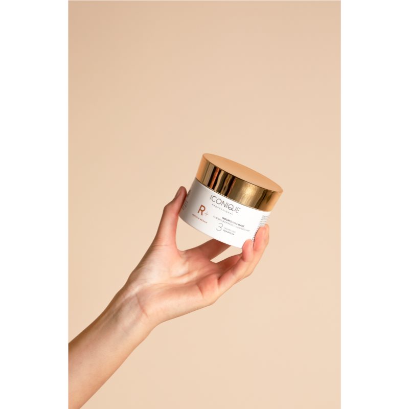 ICONIQUE Professional R+ Keratin Repair Nourishing Mask Restoring Mask For Dry And Damaged Hair 200 Ml