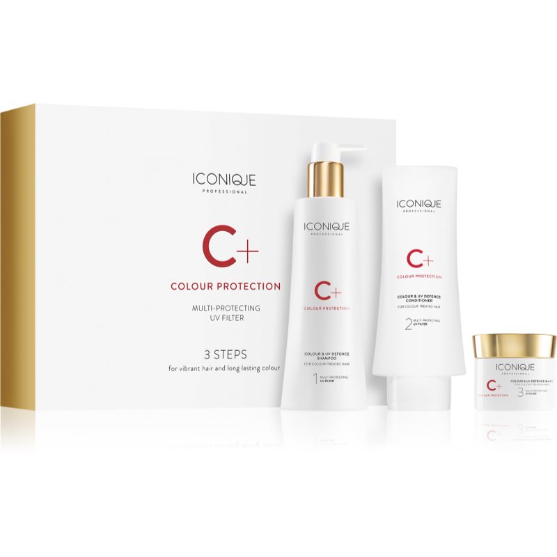 ICONIQUE Professional C+ Colour Protection 3 steps for vibrant hair and long lasting colour gift set