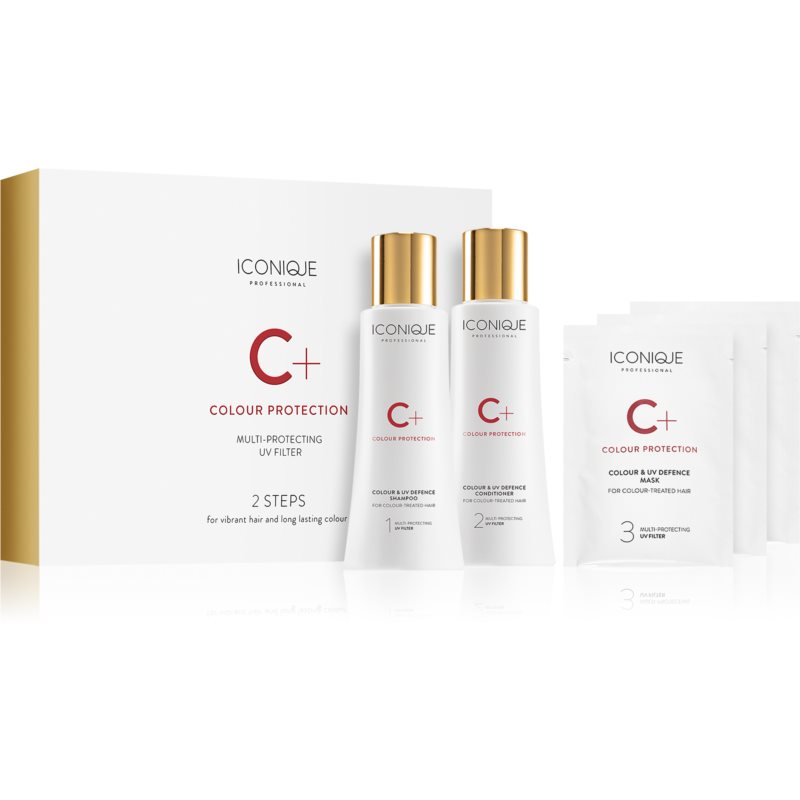 ICONIQUE Professional C+ Colour Protection 2 steps for vibrant hair and long lasting colour darčeková sada (pre farbené vlasy)