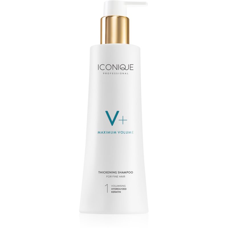 ICONIQUE Professional V+ Maximum Volume Thickening Shampoo шампунь для об'єму слабкого волосся 250 мл