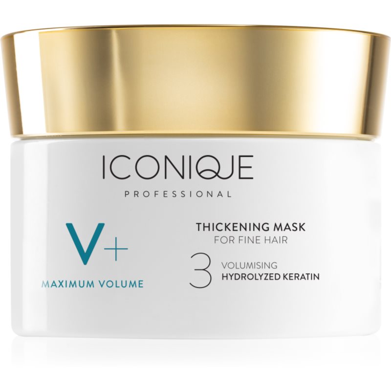 ICONIQUE Professional V+ Maximum Volume Thickening Mask інтенсивна маска для об’єму для тонкого волосся 200 мл
