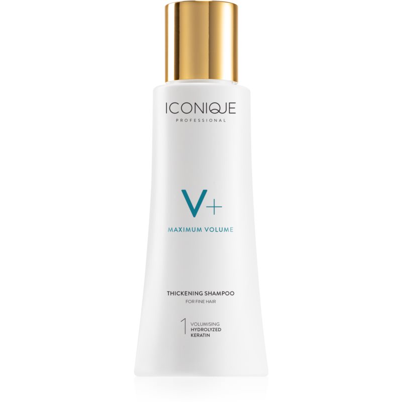 ICONIQUE Professional V+ Maximum Volume Thickening Shampoo шампунь для об'єму слабкого волосся 100 мл