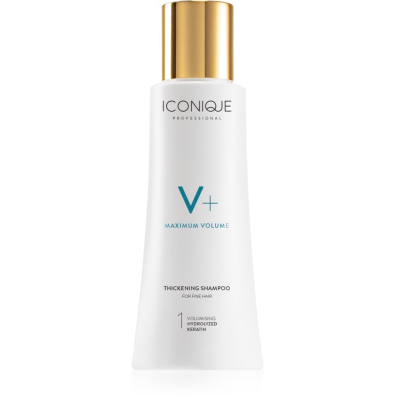 ICONIQUE Professional V+ Maximum Volume Thickening Shampoo Volumising Shampoo For Fine Hair 100 Ml