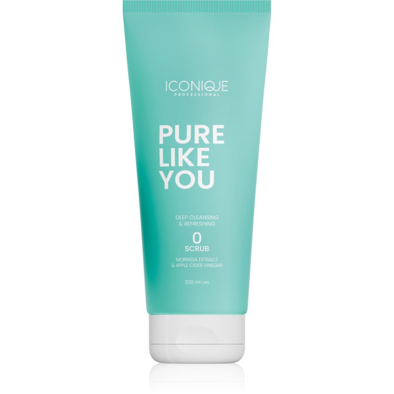ICONIQUE Professional PURE LIKE YOU Deep Cleansing & Refreshing Scrub puhdistava kuorinta rasvoittuvalle hiuspohjalle 200 ml