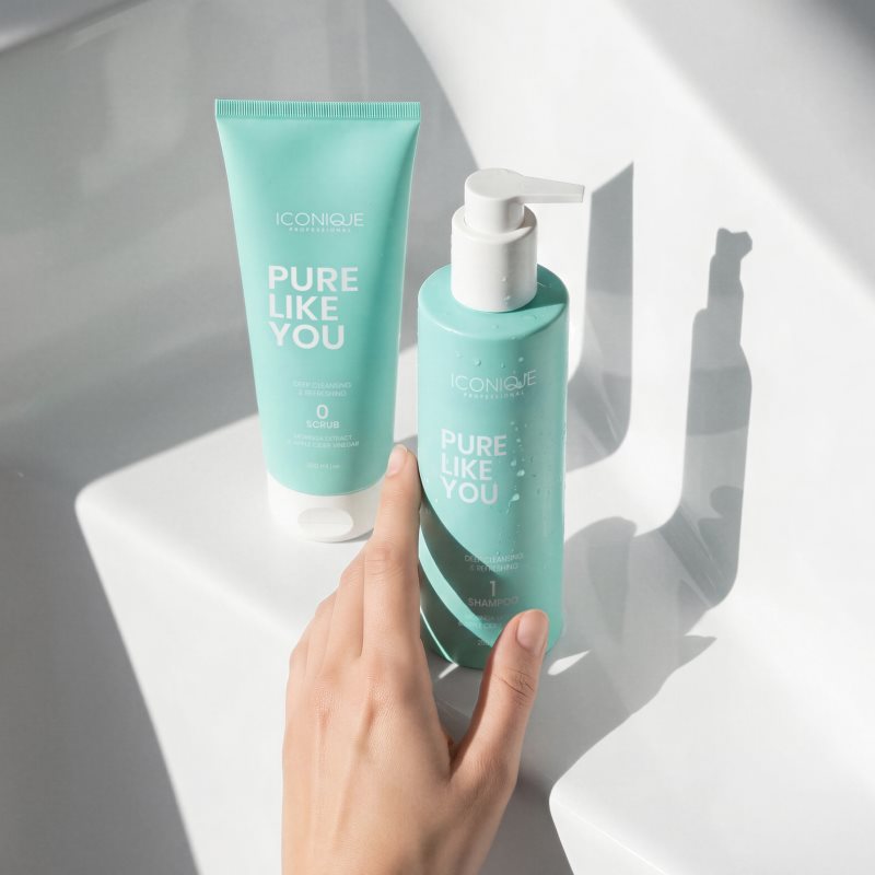 ICONIQUE Professional PURE LIKE YOU Deep Cleansing & Refreshing Scrub Reinigungspeeling für fettige Kopfhaut 200 ml (Bild 5)