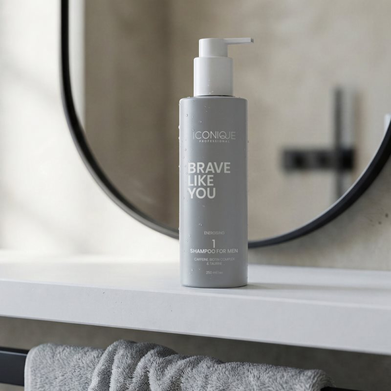 ICONIQUE Professional BRAVE LIKE YOU Energising Shampoo energizujúci šampón pre mužov 250 ml (obrázok 5)
