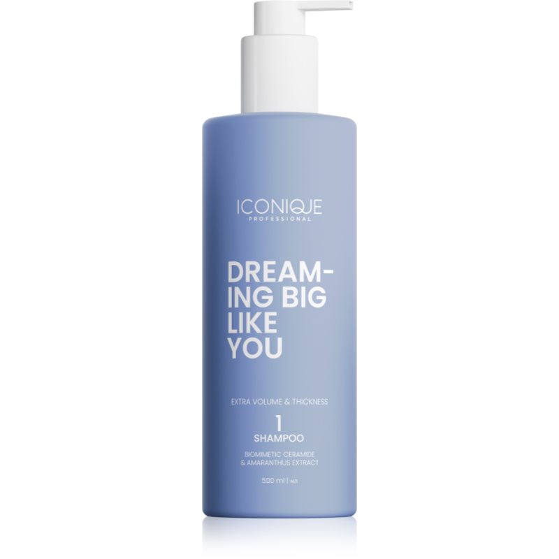 ICONIQUE Professional DREAMING BIG LIKE YOU Volume & Thickness šampón pre zväčšenie objemu pre jemné vlasy 500 ml