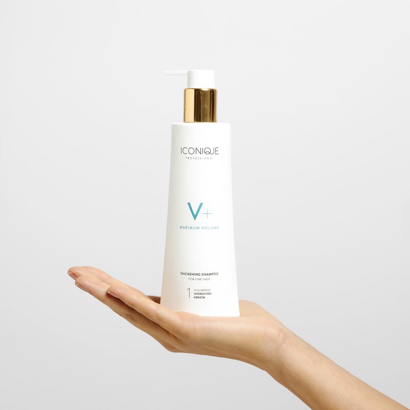 ICONIQUE Professional V+ Maximum volume Thickening shampoo szampon zwiększający objętość włosów cienkich 250 ml