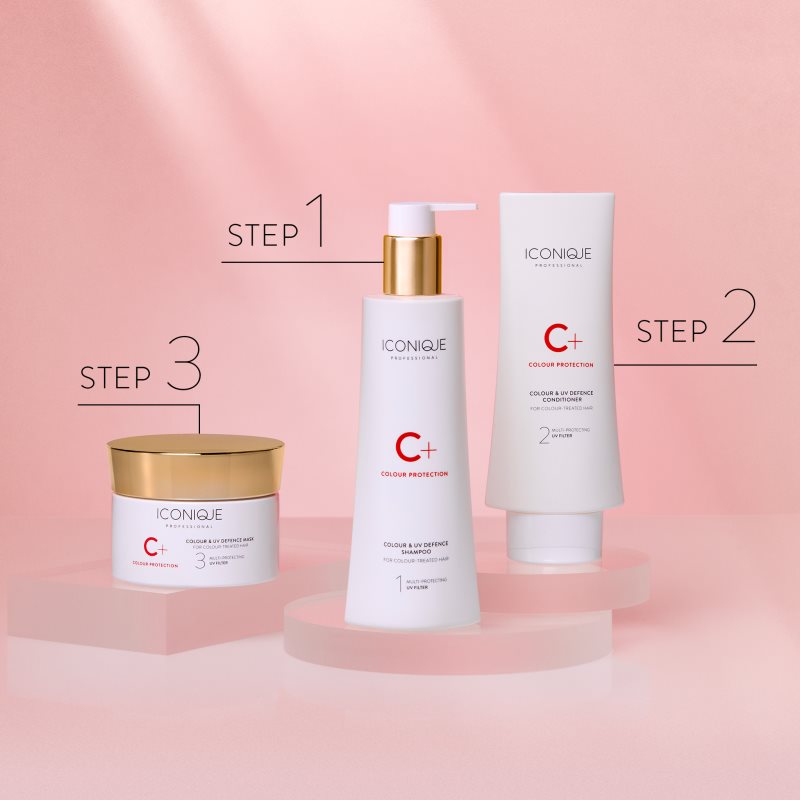 ICONIQUE Professional C+ Colour Protection Colour & UV Defence Mask Masque Capillaire Intense Protection De Couleur 200 Ml