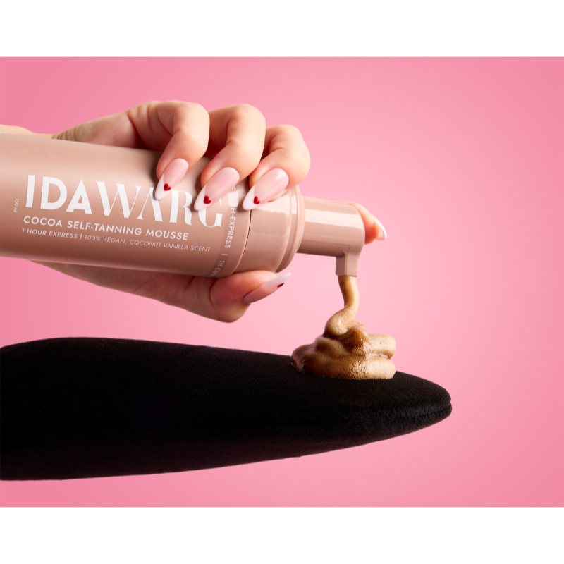 IDA WARG Beauty Self-Tanning Cocoa Mousse 1h Express Selbstbräunerschaum für schnellere Bräune 150 ml (Bild 3)